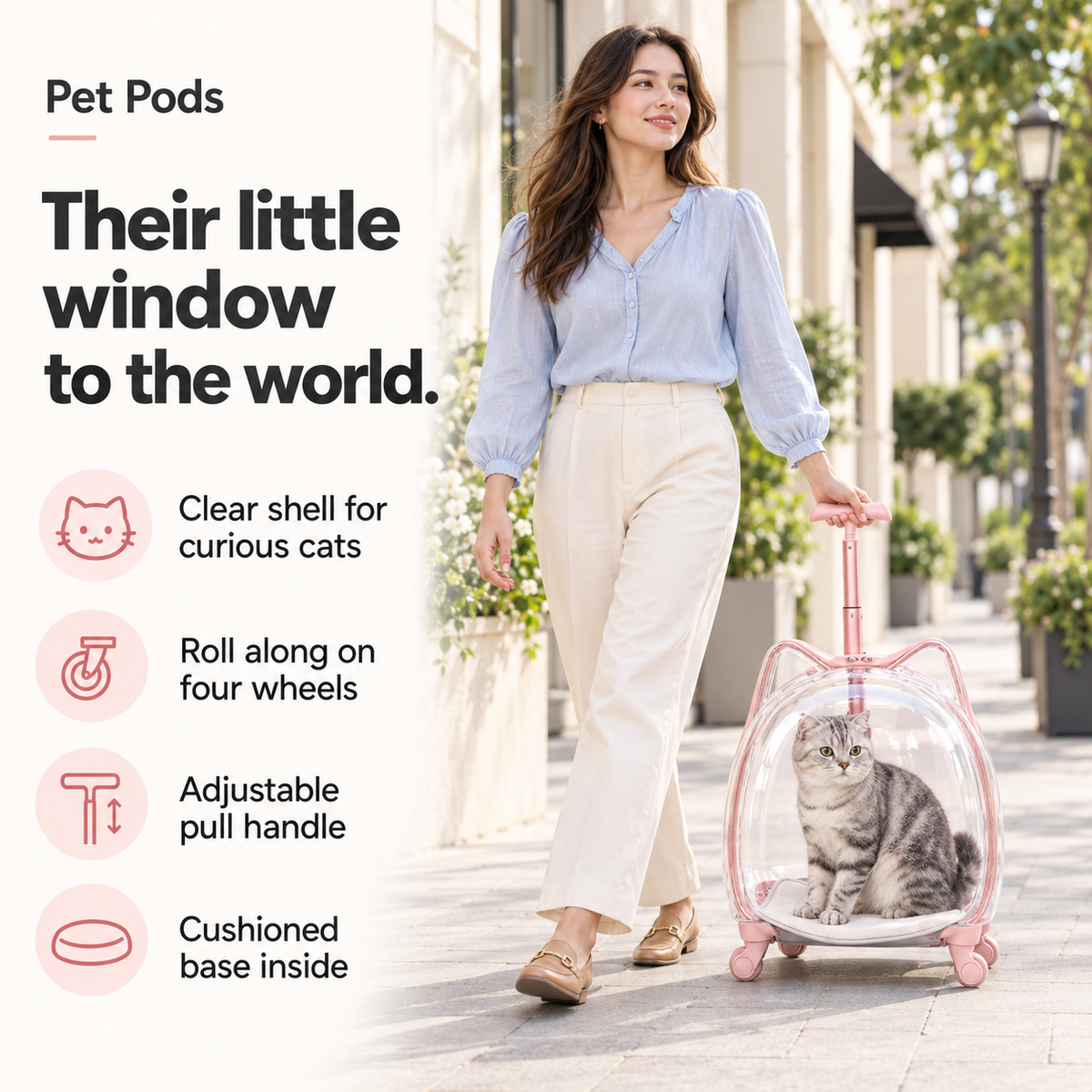 Pet Pod Cat Trolley